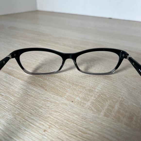 Prada VPR 15P ZYY-1O1 Eyeglasses Cat Eye Black Frames 53-16-135 Made in Italy - Picture 5 of 8